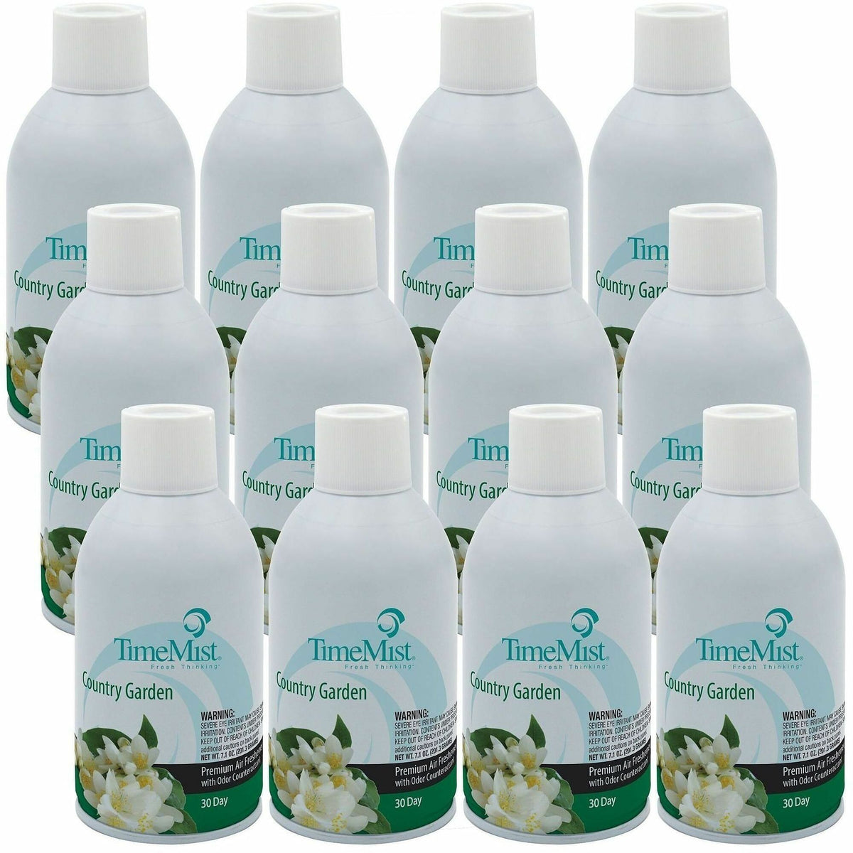 TimeMist Metered 30-Day Country Garden Scent Refill - Spray - 6000 ft³ - 6.6 fl oz (0.2 quart) - Country Garden - 30 Day