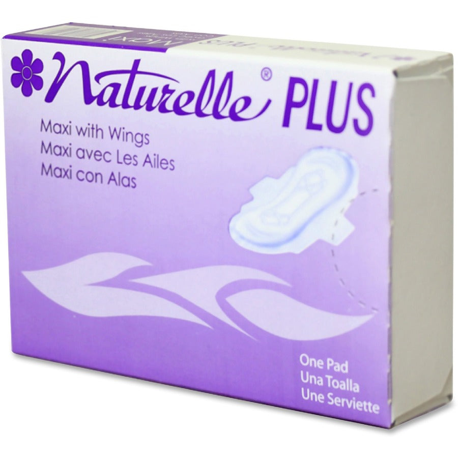 Impact Naturelle Plus Sanitary Napkins - Individually Wrapped, Anti-leak, Highly Absorbent, Comfortable - 250 / Carton
