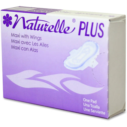 Impact Naturelle Plus Sanitary Napkins - Individually Wrapped, Anti-leak, Highly Absorbent, Comfortable - 250 / Carton