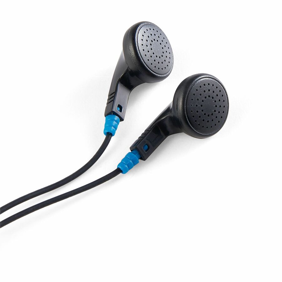 Verbatim Earphone - Stereo - Mini-phone (3.5mm) - Wired - Earbud - Binaural - Black - 1 Each