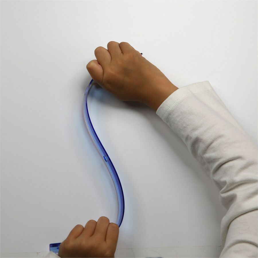 Officemate Flexible Rulers - 12" Length x 1.3" Width - Imperial, Metric Measuring System - Plastic - Assorted - 1 Each
