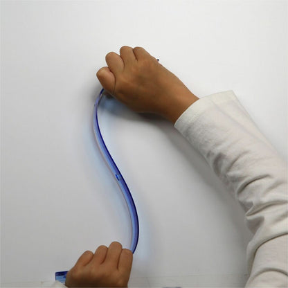 Officemate Flexible Rulers - 12" Length x 1.3" Width - Imperial, Metric Measuring System - Plastic - Assorted - 1 Each