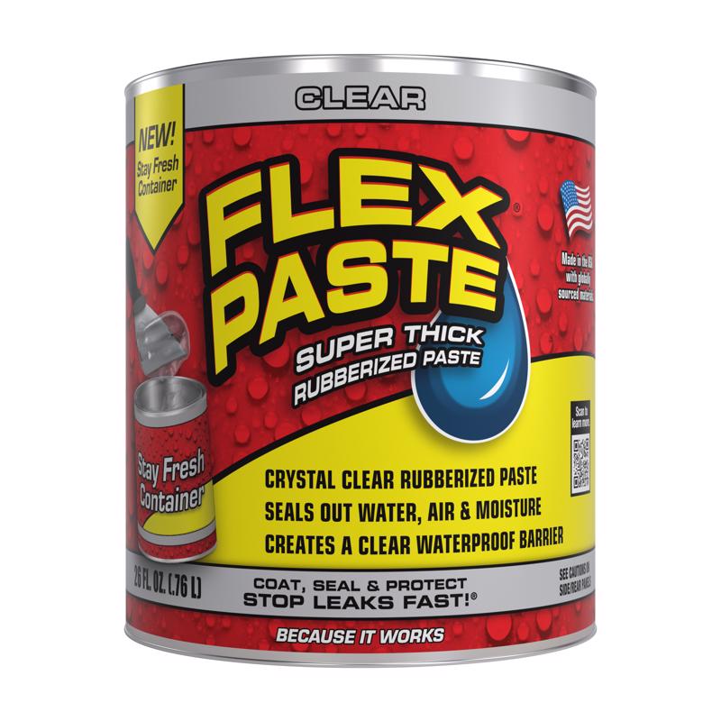 Flex Seal Family of Products Flex Paste Clear Rubberized Paste 26 fl. oz.