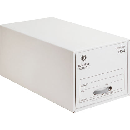 Business Source Stackable File Drawer - Internal Dimensions: 12.25" Width x 23.50" Depth x 10.25" Height - 6 / Carton