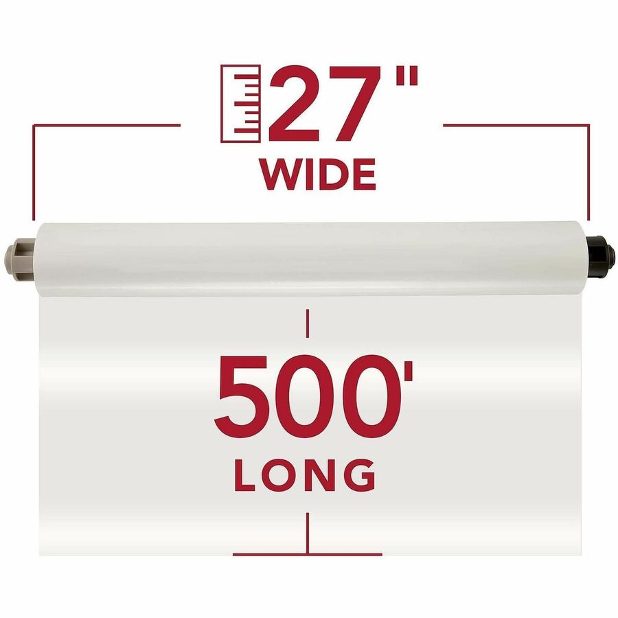 GBC EZ Load Gray End Cap Laminating Roll Film - Laminating Pouch/Sheet Size: 27" Width x 500 ft Length x 1.50 mil Thickn