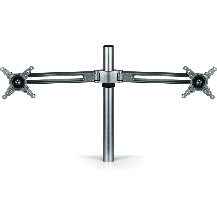 Fellowes Lotus Mounting Arm for Monitor - Silver - 2 Display(s) Supported - 27" Screen Support - 26 lb Load Capacity - 1