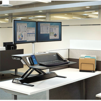 Fellowes Lotus Mounting Arm for Monitor - Silver - 2 Display(s) Supported - 27" Screen Support - 26 lb Load Capacity - 1