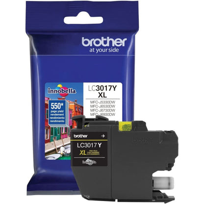 Brother Innobella LC3017Y Original High Yield Inkjet Ink Cartridge - Yellow - 1 Each - 550 Pages