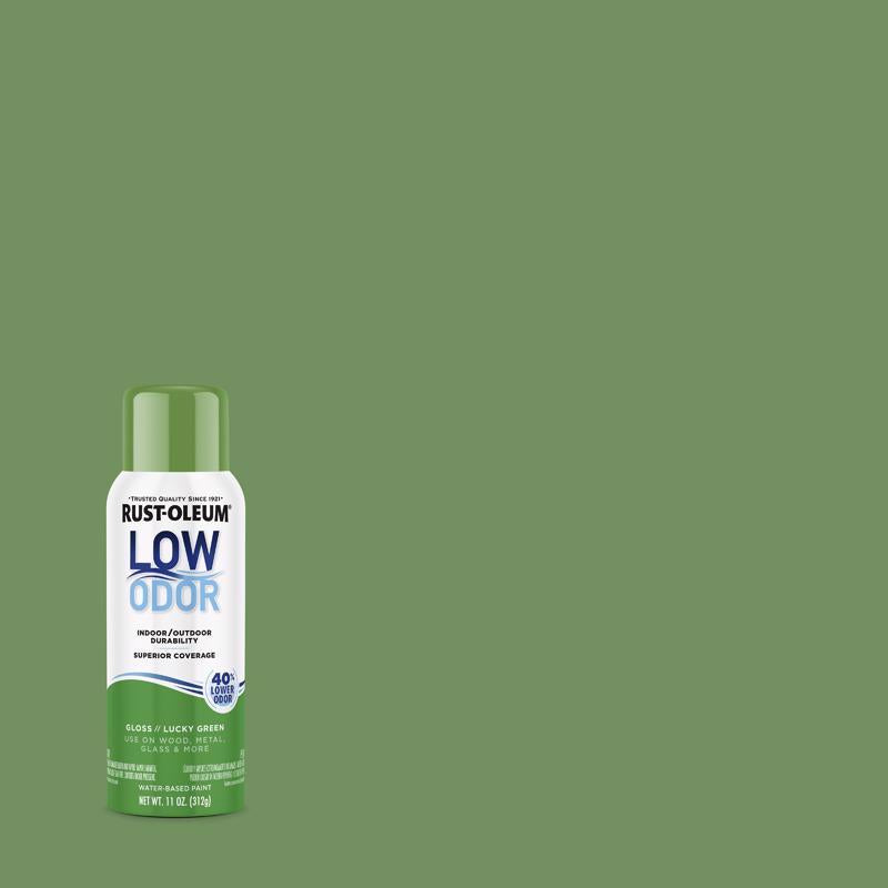Rust-Oleum Low Odor Gloss Lucky Green Spray Paint 11 oz