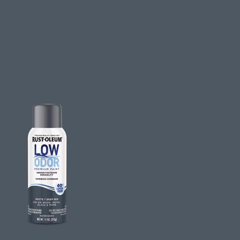 Rust-Oleum Low Odor Matte Deep Sea Spray Paint 11 oz