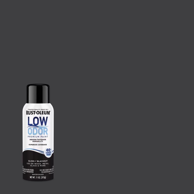 Rust-Oleum Low Odor Gloss Blackout Spray Paint 11 oz