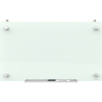 Quartet Infinity™ Magnetic Glass Dry-Erase Cubicle Board - 30" (2.5 ft) Width x 18" (1.5 ft) Height - White Tempered Gla