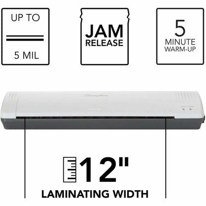 Swingline Inspire™ Plus Thermal Pouch Laminator - 5 mil Lamination Thickness - 12.50" - 2.5" Height x 5.5" Width