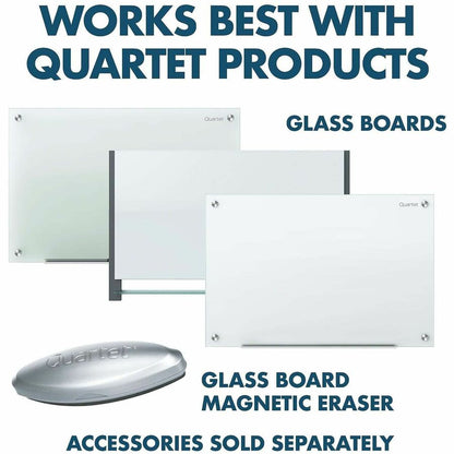 Quartet Premium Dry-Erase Markers for Glass Boards - Erasable - Black Ink - 12 / Box