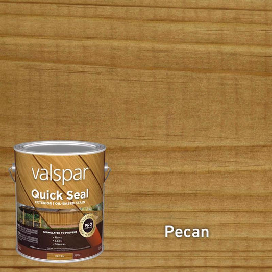 Valspar Quick Seal Semi-Transparent Pecan Oil-Based Alkyd Exterior Stain 1 gal