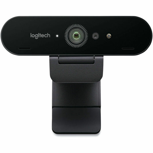 Logitech BRIO Webcam - 90 fps - Black - USB 3.0 - 4096 x 2160 Video - Auto-focus - Clip, Tripod Mount - 5x Digital Zoom 