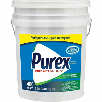 Purex DialProf Multipurp Liquid Detergent - 640 fl oz (20 quart) - Mountain Breeze Scent - Blue - 1 Each