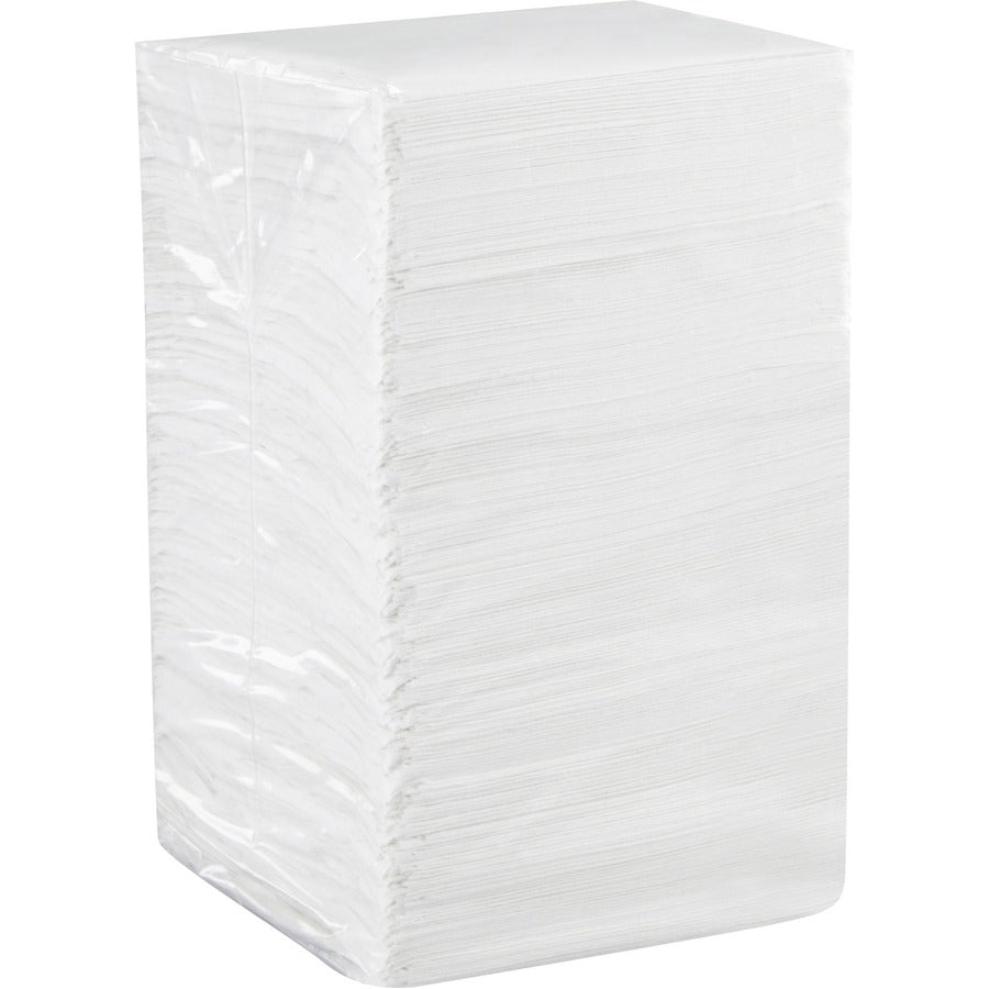 Dixie 1/4-Fold Beverage Napkin - 1 Ply - 9.50" Width x 9.50" Length - White - Paper - 500/Pack - 8 / Carton