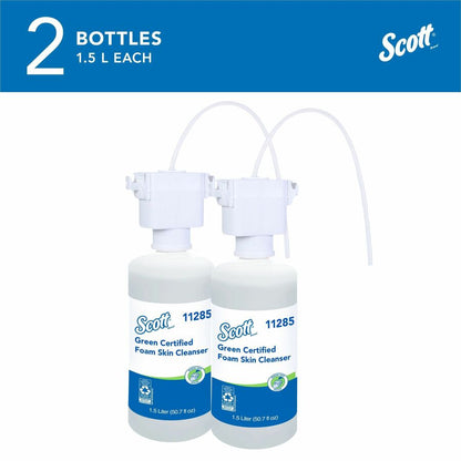 Scott Essential Green Certified Foam Skin Cleanser - Foam - 1.59 quart - Applicable on Hand - Fragrance-free, Dye-free -