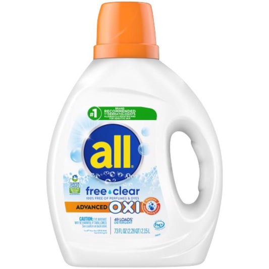 All Free & Clear Scent Laundry Detergent Liquid 73 oz 1 pk