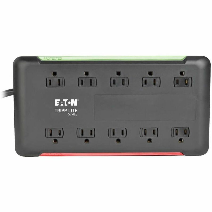 Tripp Lite series Protect It! 10-Outlet Surge Protector, 6 ft. Cord, 2880 Joules, Black Housing - 10 x NEMA 5-15R - 1800