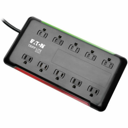 Tripp Lite series Protect It! 10-Outlet Surge Protector, 6 ft. Cord, 2880 Joules, Black Housing - 10 x NEMA 5-15R - 1800