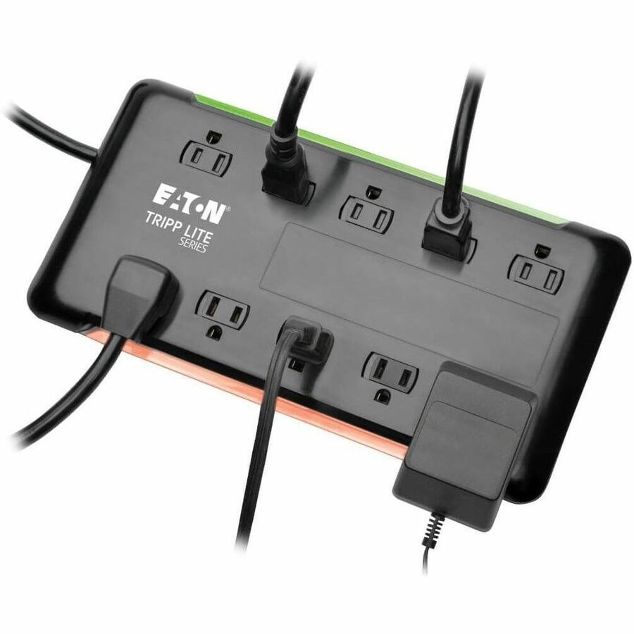 Tripp Lite series Protect It! 10-Outlet Surge Protector, 6 ft. Cord, 2880 Joules, Black Housing - 10 x NEMA 5-15R - 1800