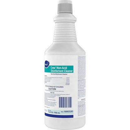 Diversey Crew Non-Acid Disinfectant Cleaner - Ready-To-Use - 32 fl oz (1 quart) - Fresh Scent - Recommended For: Odor Re