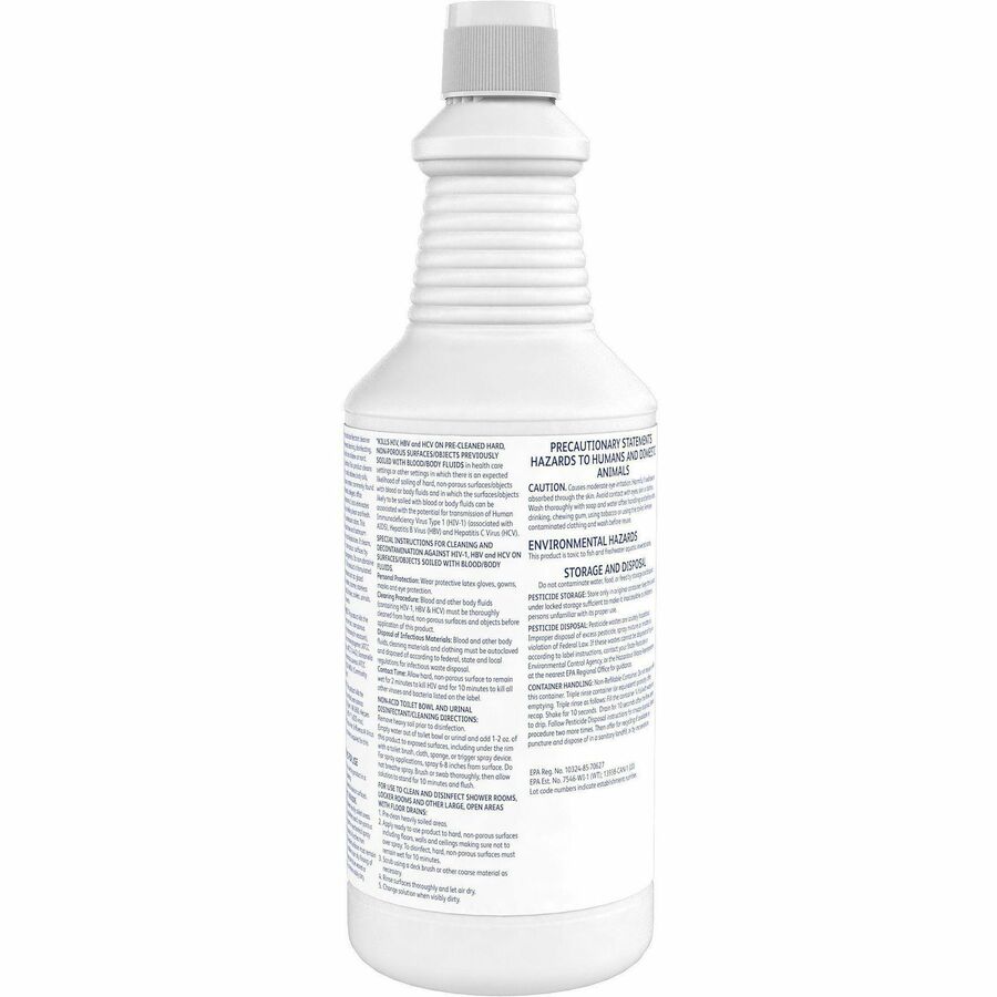 Diversey Crew Non-Acid Disinfectant Cleaner - Ready-To-Use - 32 fl oz (1 quart) - Fresh Scent - Recommended For: Odor Re