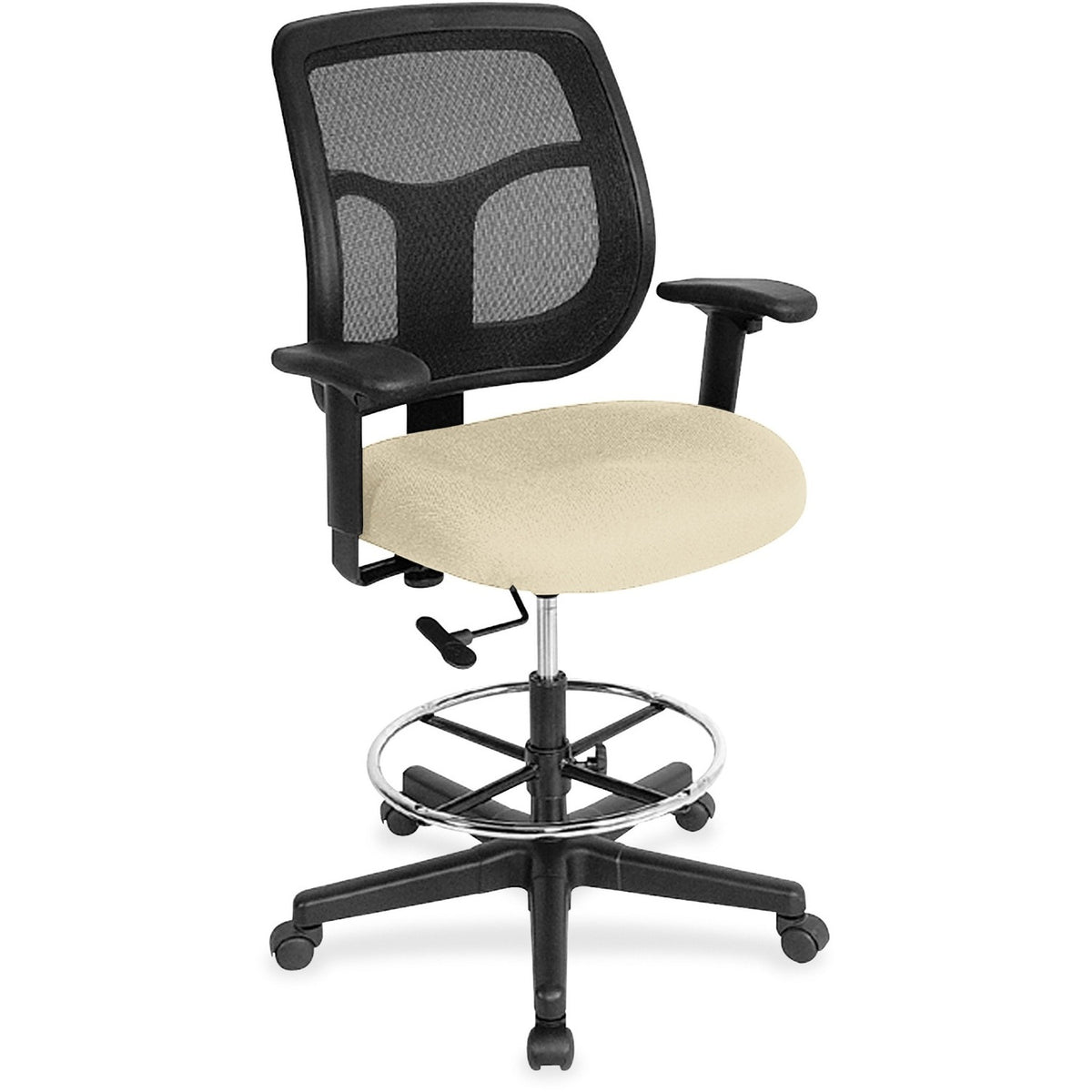 Eurotech Utility Stool - Dillon Buff - Vinyl - 1 Each