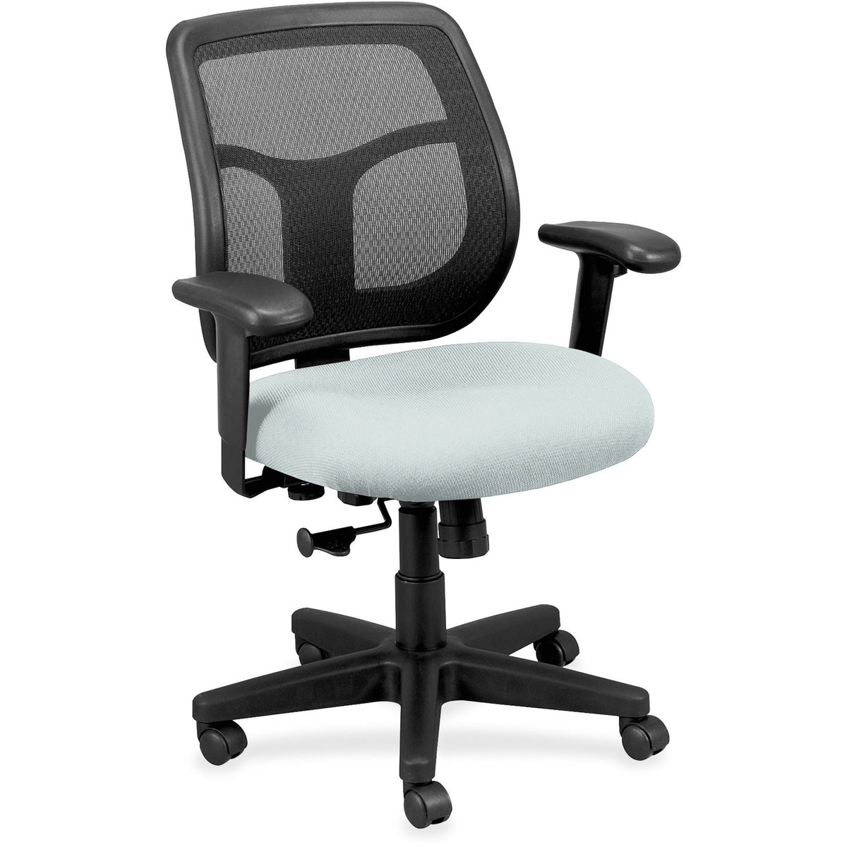 Eurotech Apollo Mid-back Task Chair - Breezy Seat Color - Vinyl, Fabric Seat Material - Mid Back - 5-star Base - Castill