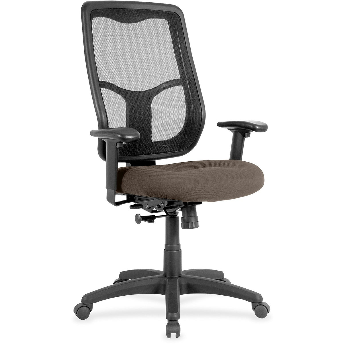 Eurotech Apollo High-back with Ratchet Back - Java Seat Color - Fabric, Vinyl Seat Material - High Back - 5-star Base - 