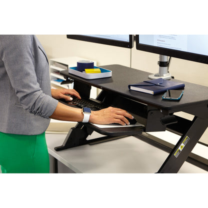 3M Precision Standing Desk - Up to 24" Screen Support - 35 lb Load Capacity - 35.40" Height x 23.20" Width x 6.20" Depth
