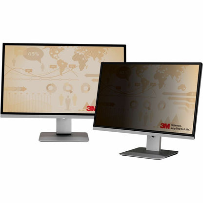 3M Privacy Filter for 24in Monitor, 16:10, PF240W1B Black, Matte - For 24" Widescreen LCD Monitor - 16:10 - 1 Each