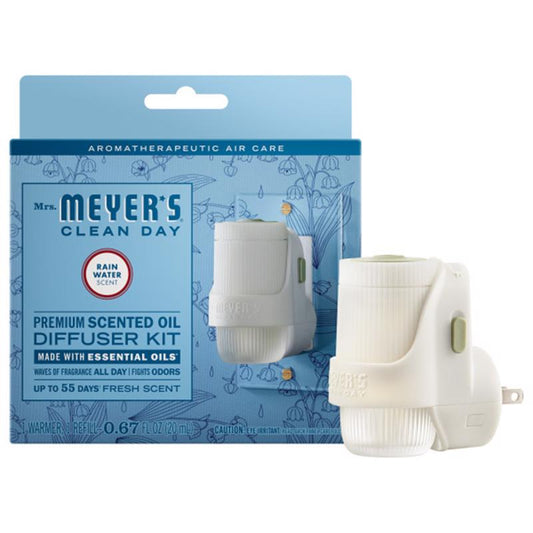 Mrs. Meyer's Clean Day Rain Water Scent Air Freshener Starter Kit 0.67 oz Liquid 1 pk