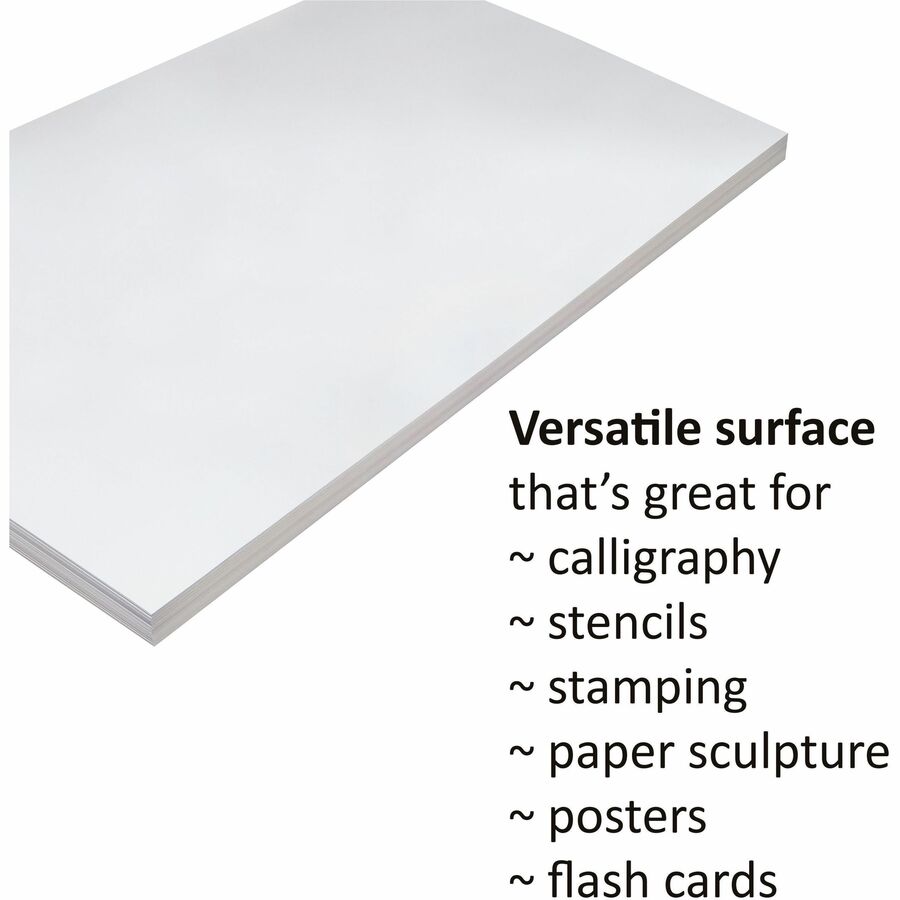 Pacon Tagboard - Art Project, Craft Project - 24" Height x 18" Width - White - 1 Pack