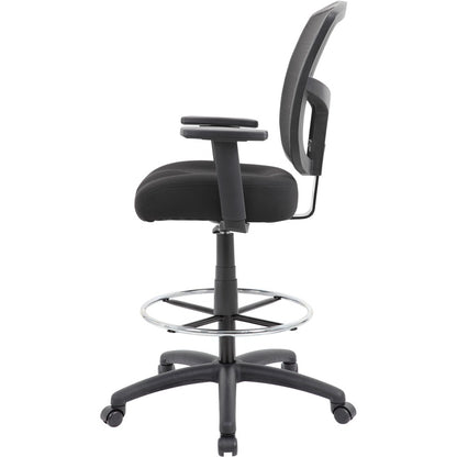Boss Stool, Mesh, Black - Black Seat Color - High Density Foam (HDF) Seat Material - Black Back Color - 5-star Base - 1 