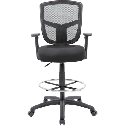 Boss Stool, Mesh, Black - Black Seat Color - High Density Foam (HDF) Seat Material - Black Back Color - 5-star Base - 1 