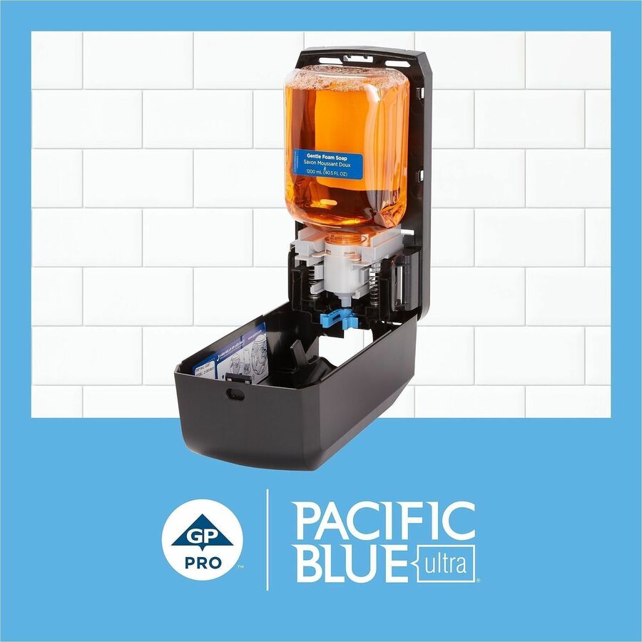 Pacific Blue Ultra Antimicrobial BZK Foam Soap Manual Dispenser Refills - Pacific Citrus Scent - 1.27 quart - Squeeze Bo