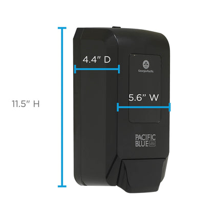 Pacific Blue Ultra Foaming Hand Soap/Hand Sanitizer Wall-Mounted Manual Dispenser - Manual - Black - 1 Each