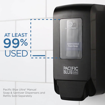 Pacific Blue Ultra Foaming Hand Soap/Hand Sanitizer Wall-Mounted Manual Dispenser - Manual - White - 1 Each