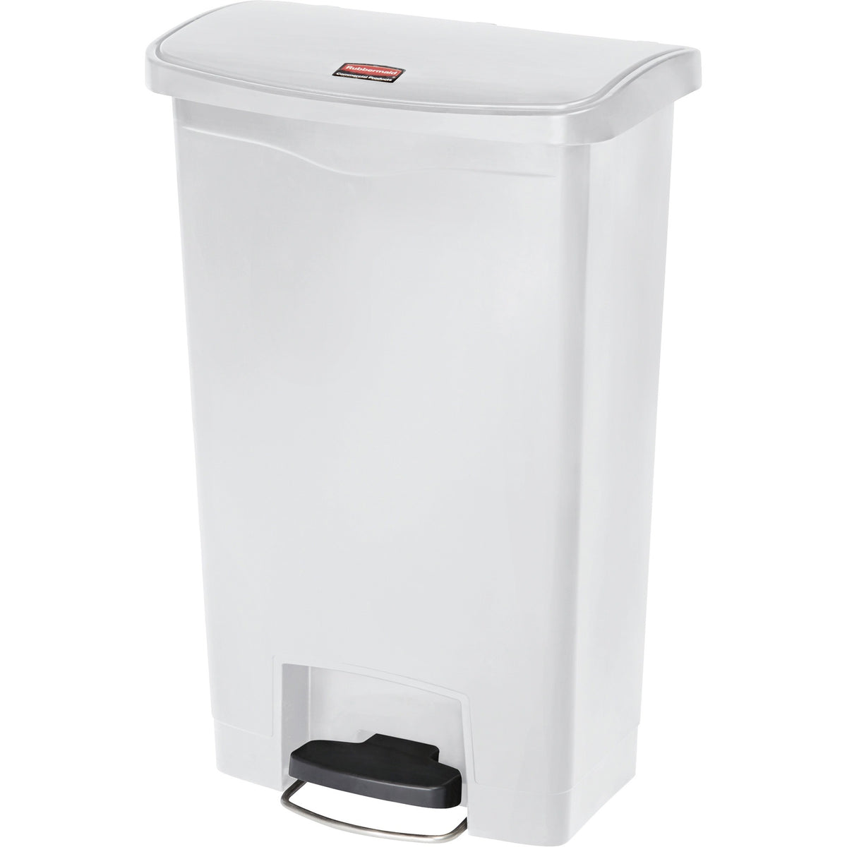 Rubbermaid Commercial Slim Jim 13-gal Step-On Container - Step-on Opening - Hinged Lid - 13 gal Capacity - Manual - 1 Ea
