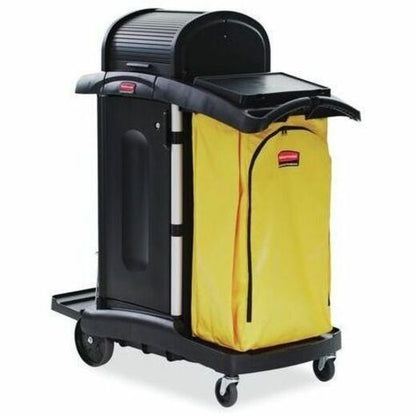 Rubbermaid Commercial 34 Gal Vinyl Bag for High Capacity Janitorial Cleaning Carts, Yellow - 34 gal Capacity - 16.80" Le