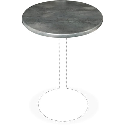 Holland Bar Stools Utility Table Top - Round Top - 36" Table Top Diameter - Black Steel - 2 / Carton