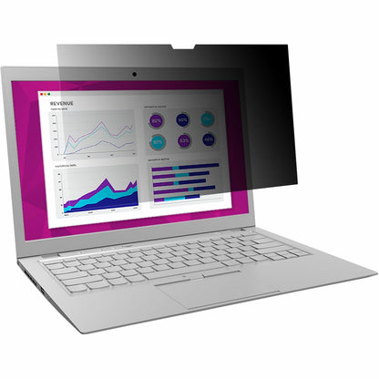 3M High Clarity Privacy Filter Black, Glossy - For 15.4" Widescreen LCD 2 in 1 Notebook - 16:10 - Scratch Resistant, Dus