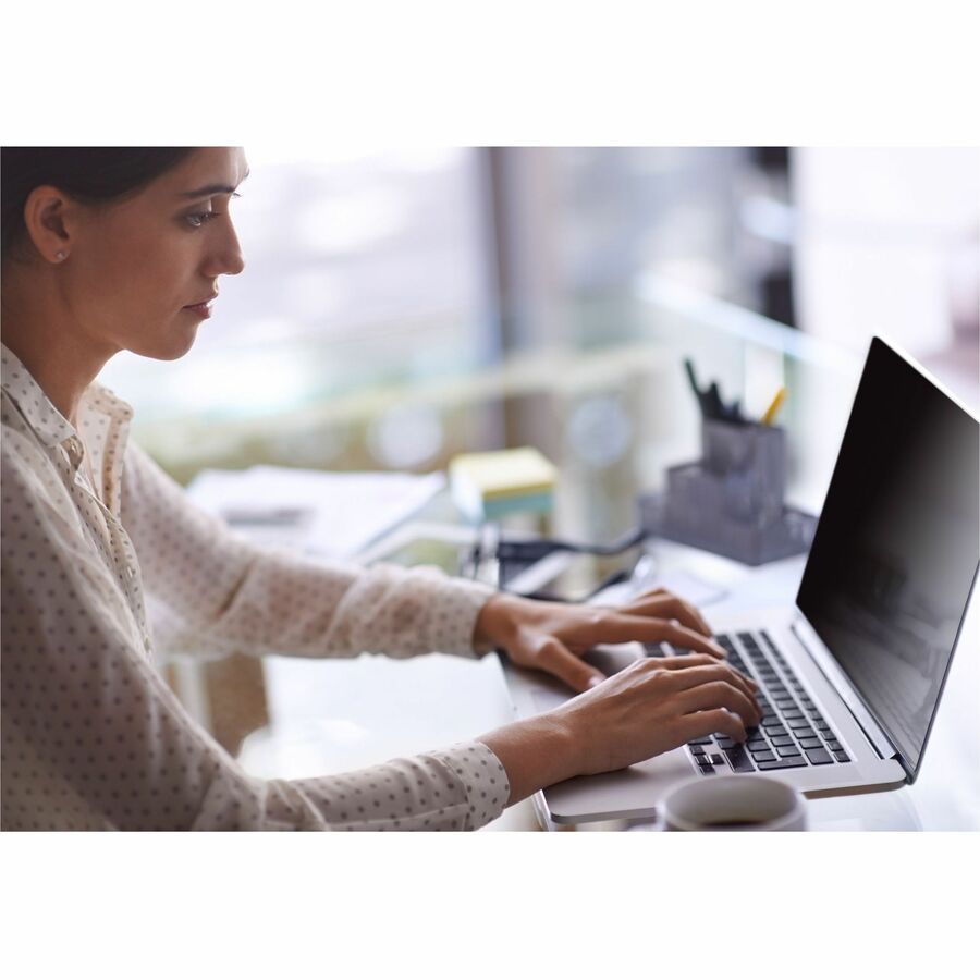 3M High Clarity Privacy Filter Black, Glossy - For 15.4" Widescreen LCD 2 in 1 Notebook - 16:10 - Scratch Resistant, Dus