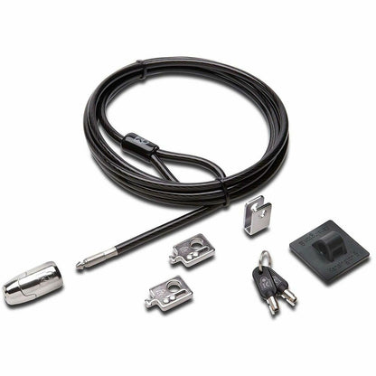 Kensington Desktop & Peripherals 2.0 Locking Kit - 8 ft Cable - Keyed Lock - Black - Carbon Steel, Plastic