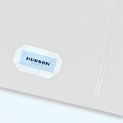 Avery® Letter Pocket Folder - 8 1/2" x 11" - 40 Sheets Capacity - 2 Internal Pocket - Embossed Paper - White - Embossed 