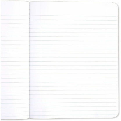 Mead Wide Ruled Composition Notebook - 100 Sheets - Sewn - 7 1/2" x 9 3/4" Sheet Size - White Paper - Black Marble Cover