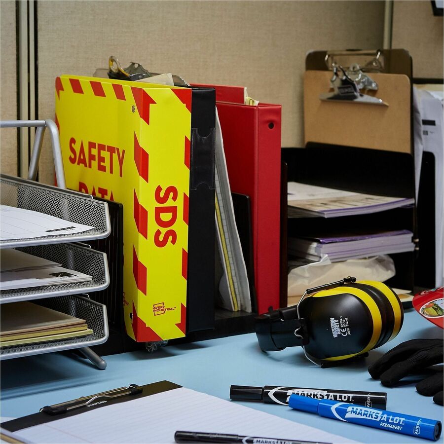 Avery® 3" Heavy-Duty Industrial SDS Binder - One-Touch Rings - 3" Binder Capacity - Letter - 8 1/2" x 11" Sheet Size - 6